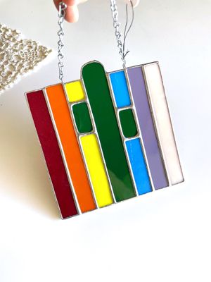 Rainbow Saguaro Square
