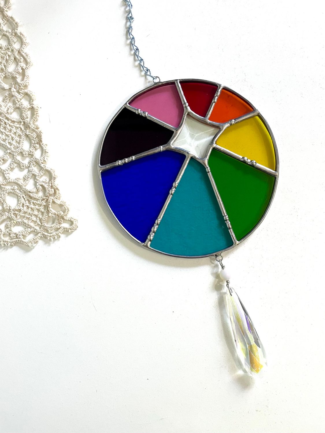 Round Rainbow Sunburst