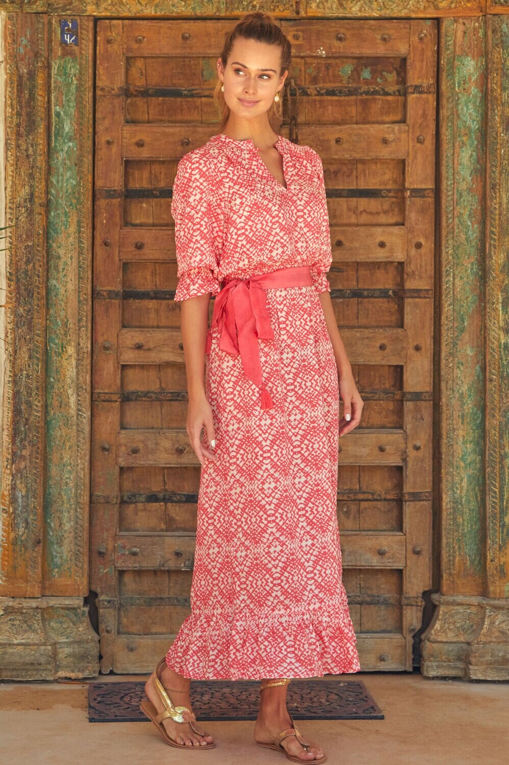 Meave Dress Coral