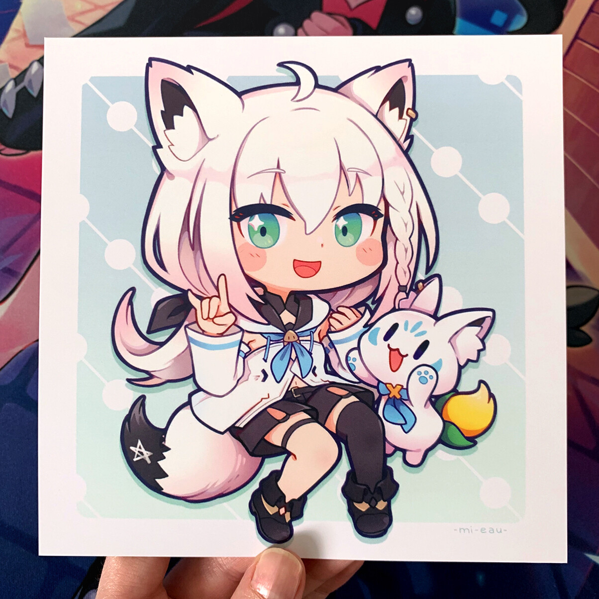 Carte Carrée / Square Print - Fubuki (Hololive)
