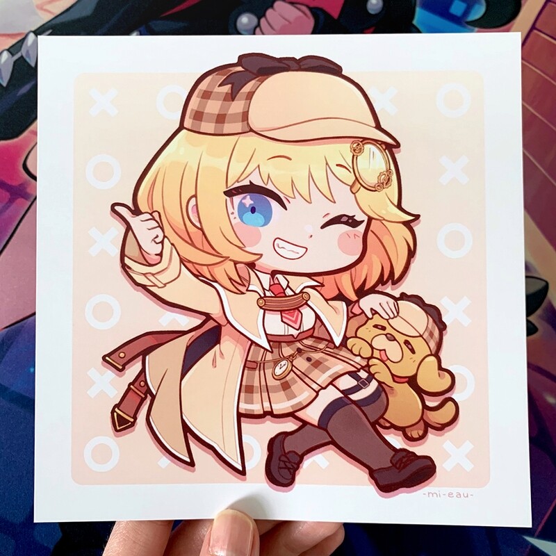 Carte Carrée / Square Print - Amelia (Hololive)