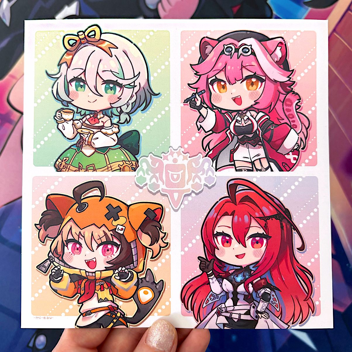 Carte Carrée / Square Print - Holo Justice