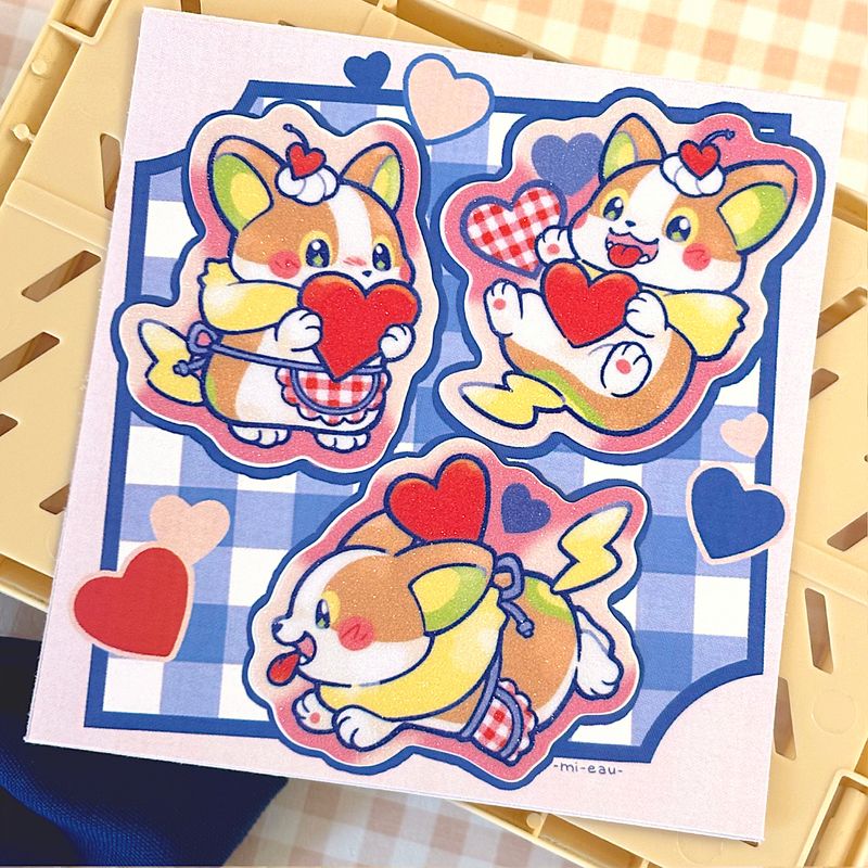 Set d&#39;autocollants / Stickers set - Valentine Voltage