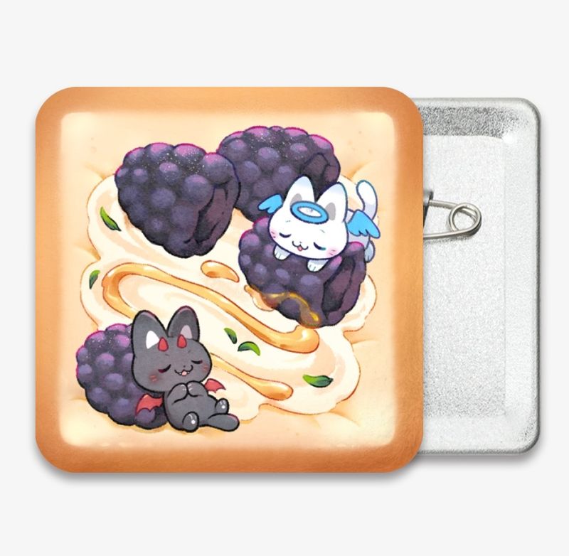 Plush Badge - Toasty Blackberry Cream Cheese