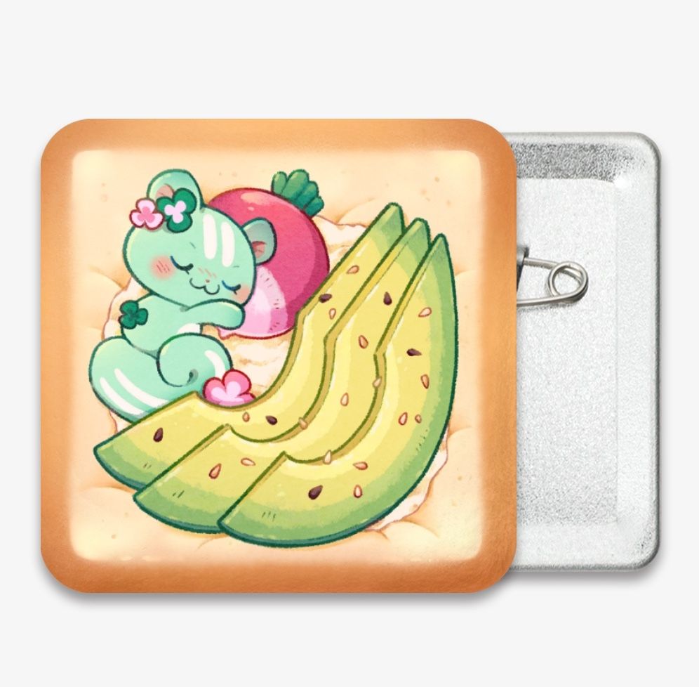 Plush Badge - Toasty Avocado