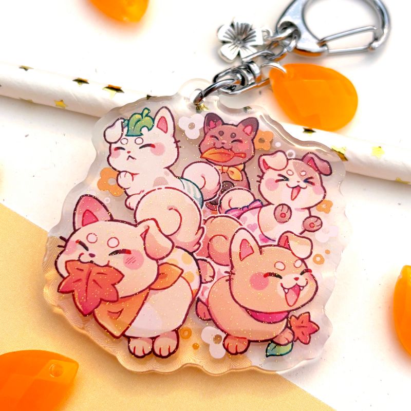 Porte-clés / Keychain - Petits Chiens