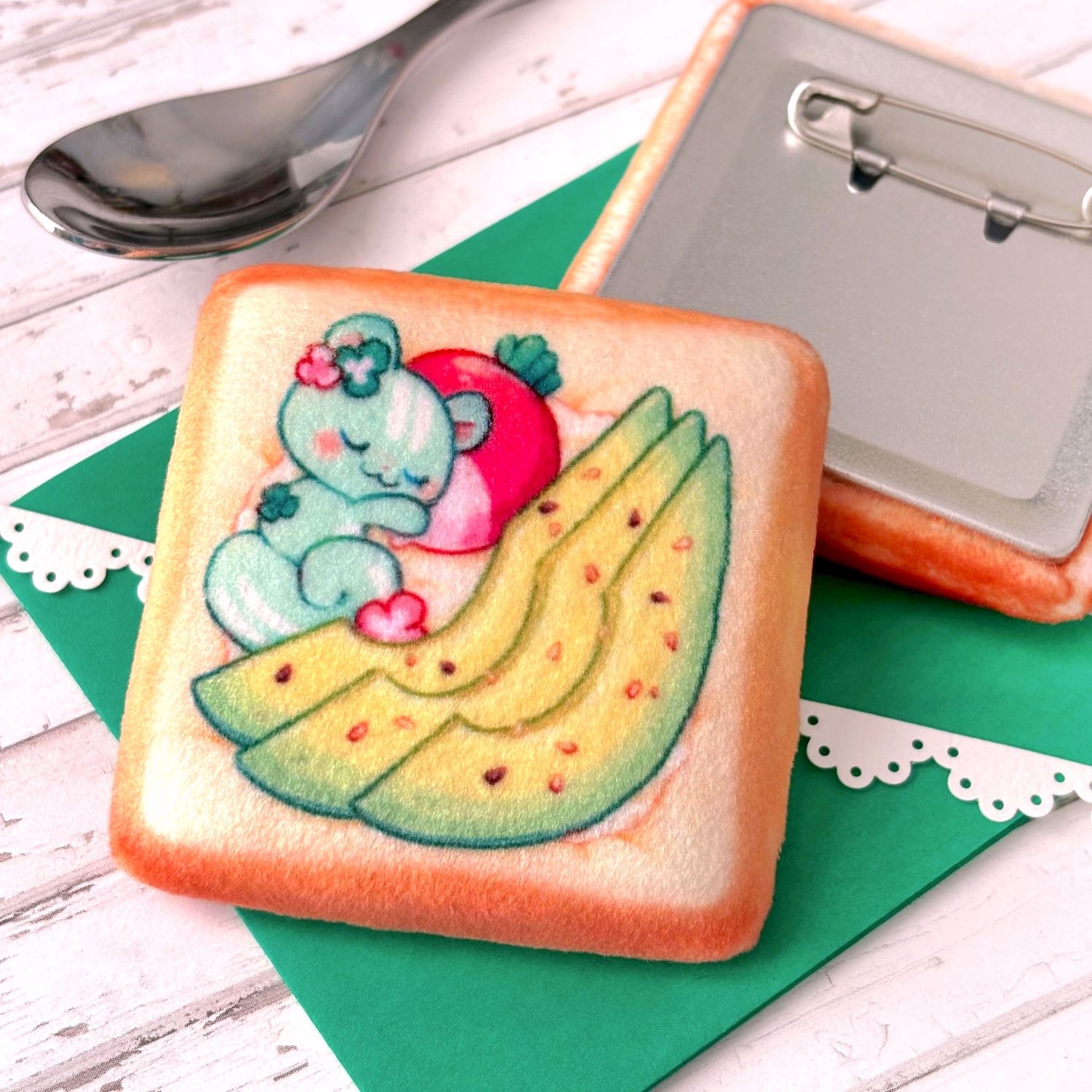 Plush Badge - Toasty Avocado