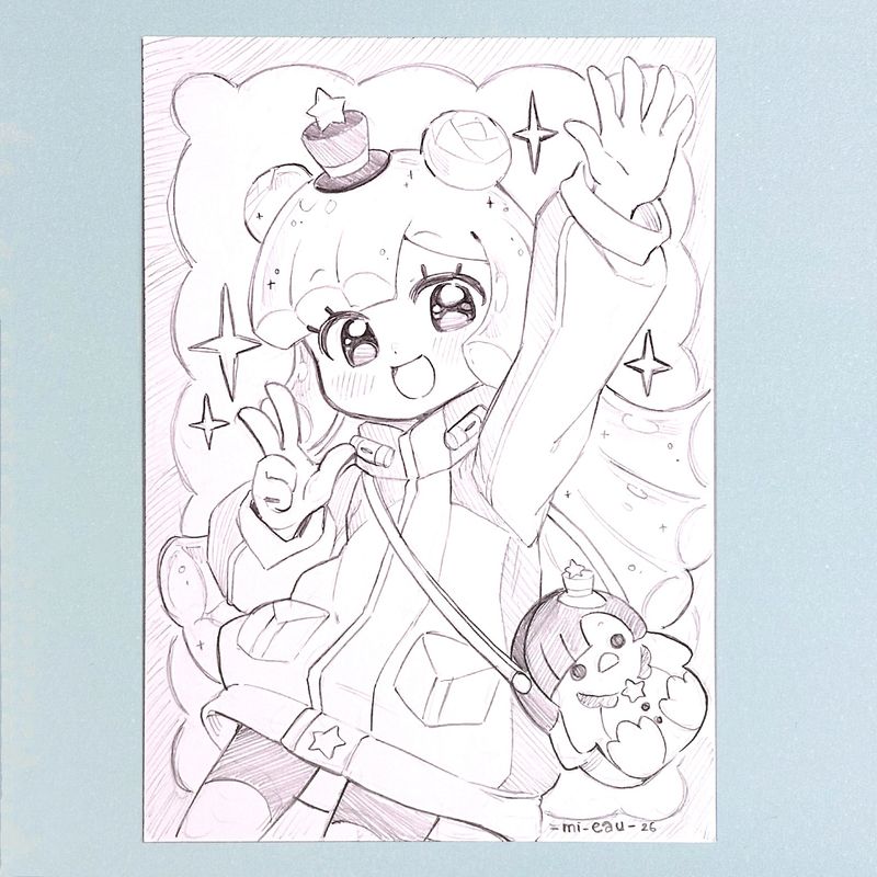 Dessin croquis original Puniru / Original art sketch Puniru