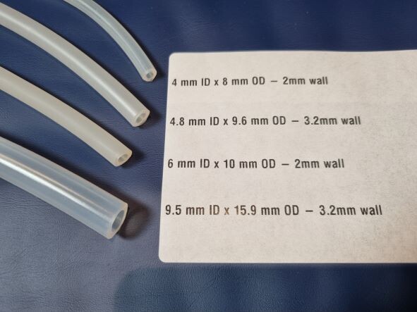Peristaltic Silicone Tubing 6mm ID X 10mm OD