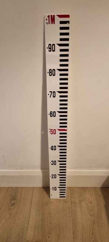 Water Level Staff Gauge / 1m length 100mm Wide