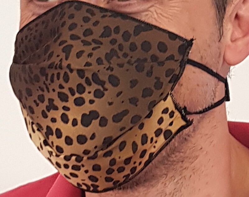 Mascherina facciale in TNT Fantasia LEOPARDO-GIAGUARO Mascherina facciale in TNT Fantasia LEOPARDO-GIAGUARO