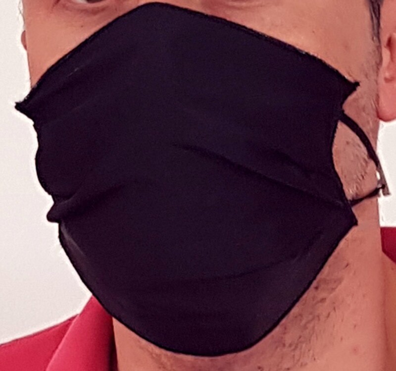 Mascherina facciale in TNT Fantasia NERO Mascherina facciale in TNT Fantasia NERO