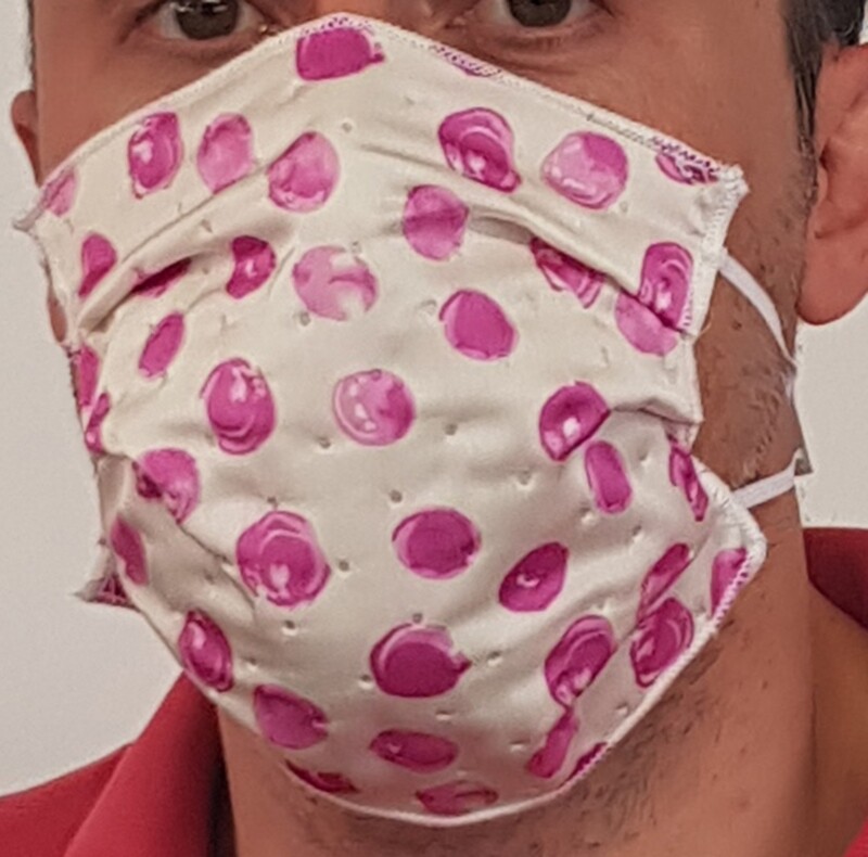 Mascherina facciale in TNT Fantasia POIS Base Bianca Mascherina facciale in TNT Fantasia POIS Base Bianca