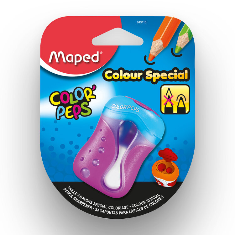 BLISTER TAJADOR COLOR PEPS 2 ORIFICIOS 43110 X 1 UND -MAPED BLISTER TAJADOR COLOR PEPS 2 ORIFICIOS 43110 X 1 UND -MAPED