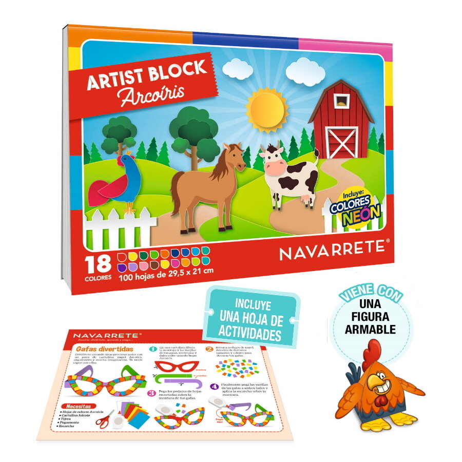 BLOCK ARCO IRIS 100 HOJAS BLOCK ARCO IRIS 100 HOJAS