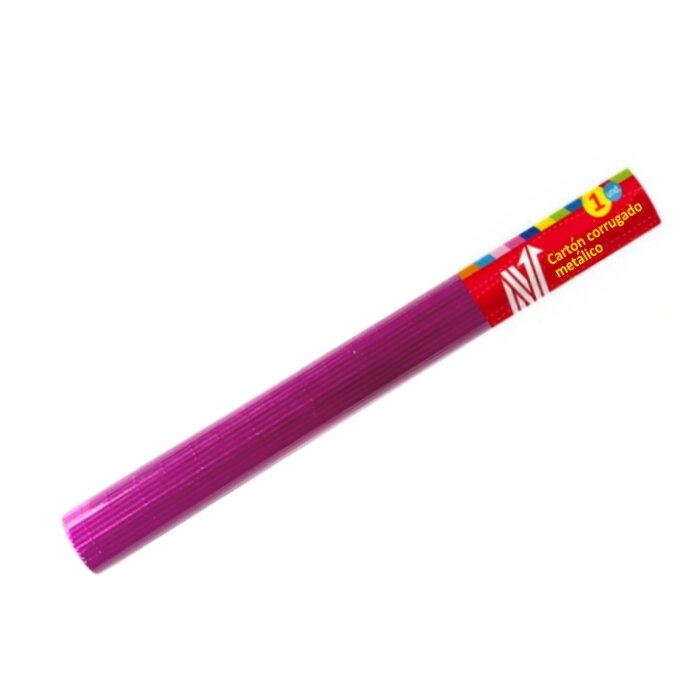 CARTÓN CORRUGADO METÁLICO FUCSIA X 1 PLIEGO CARTÓN CORRUGADO METÁLICO FUCSIA X 1 PLIEGO