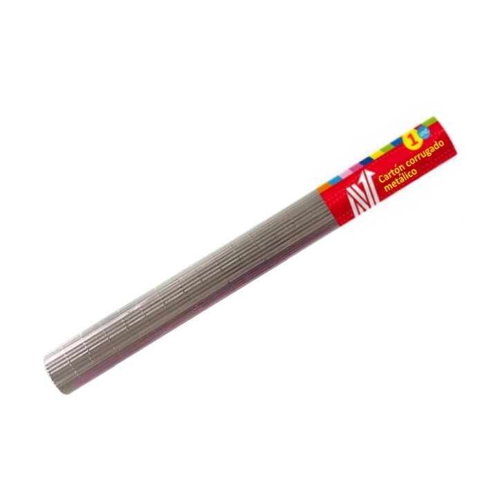CARTÓN CORRUGADO METÁLICO PLATEADO X 1 PLIEGO CARTÓN CORRUGADO METÁLICO PLATEADO X 1 PLIEGO