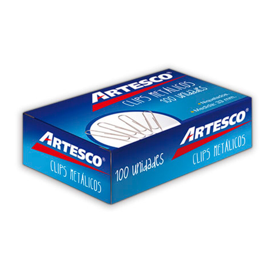 CLIPS 33MM METALICO CJAX100 ARTESCO CLIPS 33MM METALICO CJAX100 ARTESCO