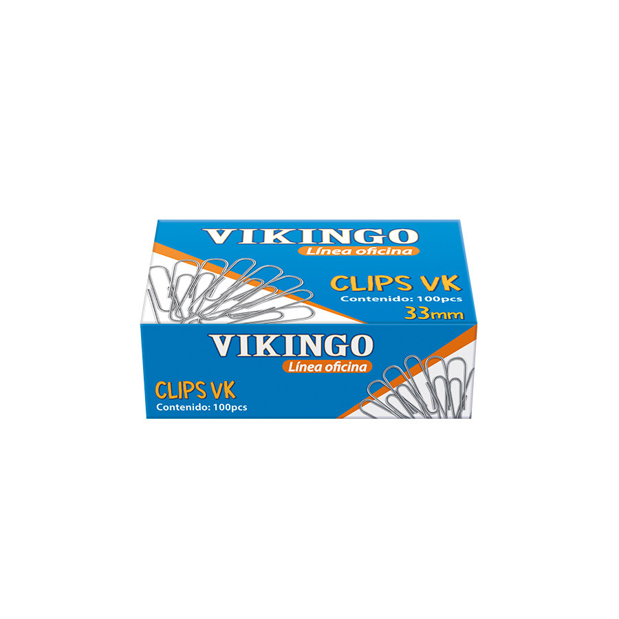 CLIPS 33MM PLATEADO VK CJAX100 CLIPS 33MM PLATEADO VK CJAX100