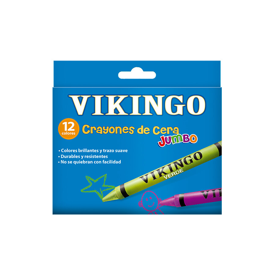 CRAYONES JUMBO CJAX12 VIKINGO CRAYONES JUMBO CJAX12 VIKINGO