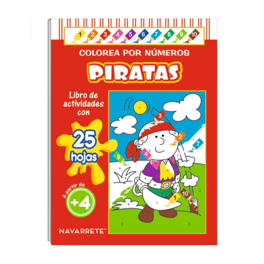 COLECCIÓN COLOREA POR NÚMERO - PIRATAS COLECCIÓN COLOREA POR NÚMERO - PIRATAS