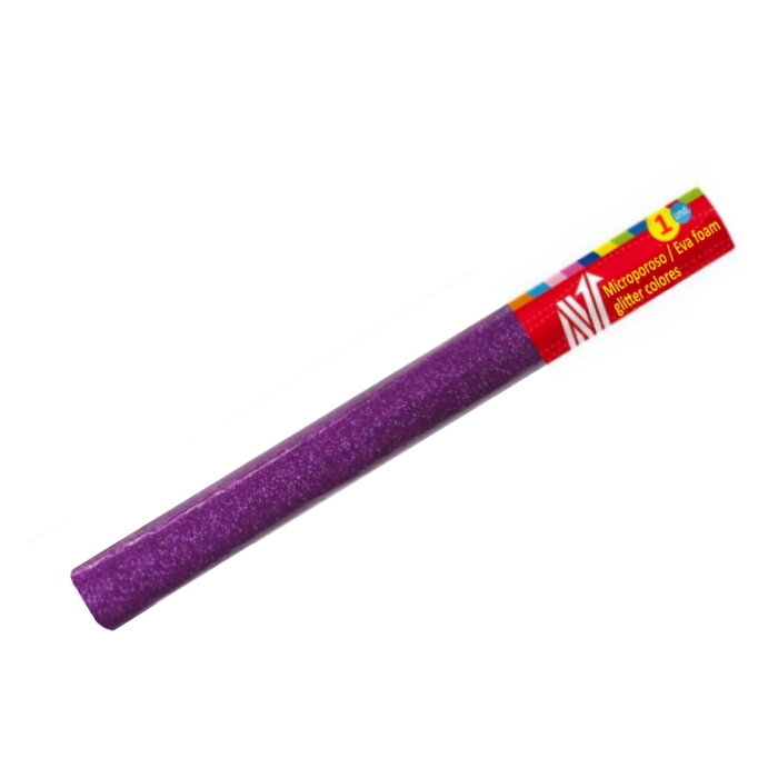 MICROPOROSO/ EVA FOAM GLITTER MORADO 50X70 CM X 1 PLIEGO MICROPOROSO/ EVA FOAM GLITTER MORADO 50X70 CM X 1 PLIEGO