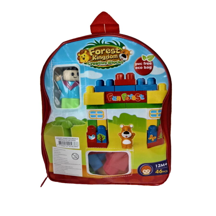 MOCHILA DIDACTICO X 46 PIEZAS MOCHILA DIDACTICO X 46 PIEZAS