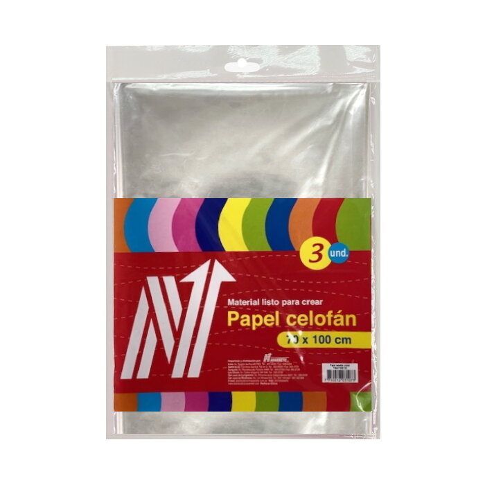 PAPEL CELOFÁN CRISTAL BLS X 3 UND PAPEL CELOFÁN CRISTAL BLS X 3 UND