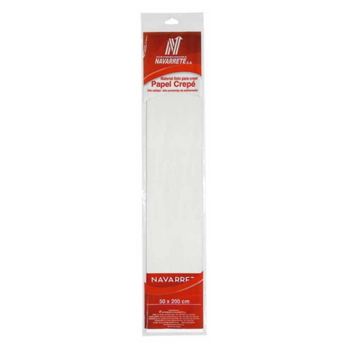 PAPEL CREPE COLOR BLANCO X 1 PLIEGO PAPEL CREPE COLOR BLANCO X 1 PLIEGO