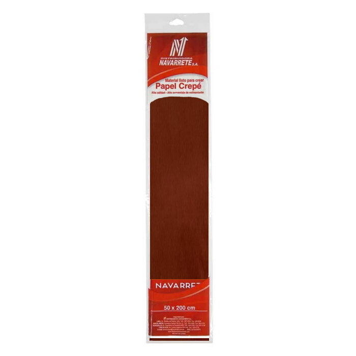 PAPEL CREPE COLOR CHOCOLATE X 1 PLIEGO PAPEL CREPE COLOR CHOCOLATE X 1 PLIEGO