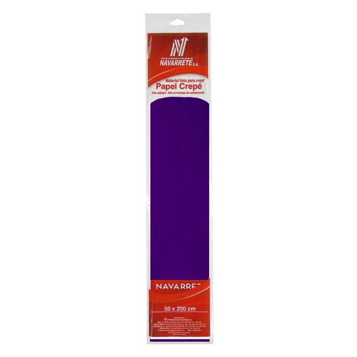 PAPEL CREPE COLOR MORADO X 1 PLIEGO PAPEL CREPE COLOR MORADO X 1 PLIEGO