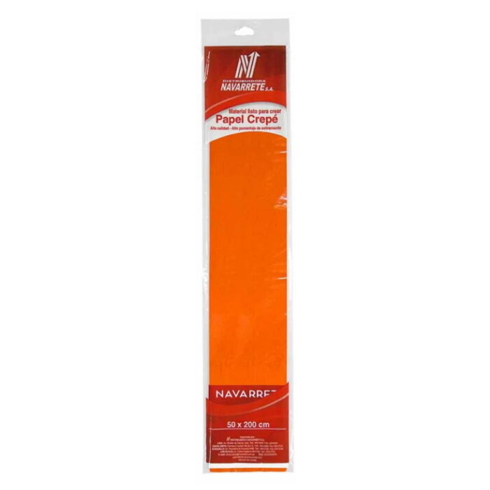 PAPEL CREPE COLOR NARANJA X 1 PLIEGO PAPEL CREPE COLOR NARANJA X 1 PLIEGO