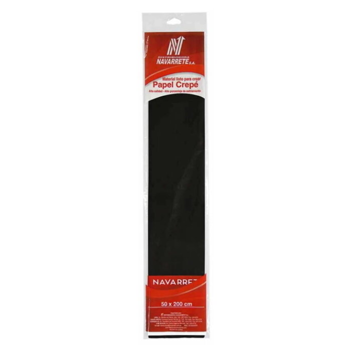 PAPEL CREPE COLOR NEGRO X 1 PLIEGO PAPEL CREPE COLOR NEGRO X 1 PLIEGO