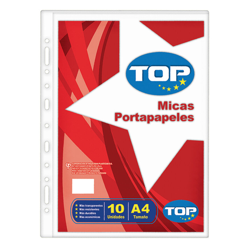 PORTAPAPELES A4 TOP BLSX10 VINIFAN PORTAPAPELES A4 TOP BLSX10 VINIFAN