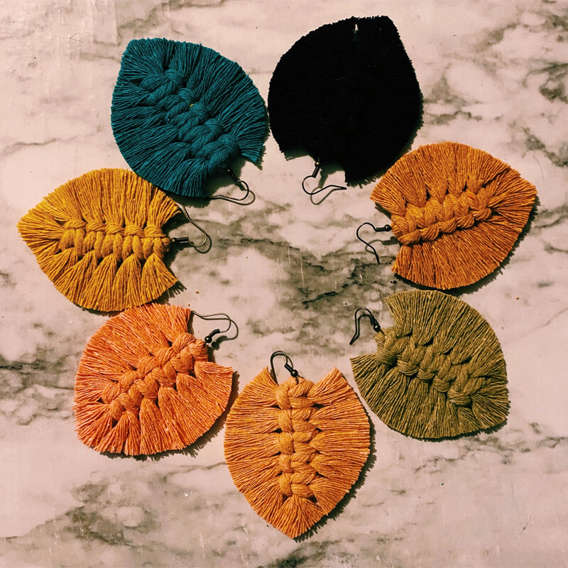Color Feather Earrings
