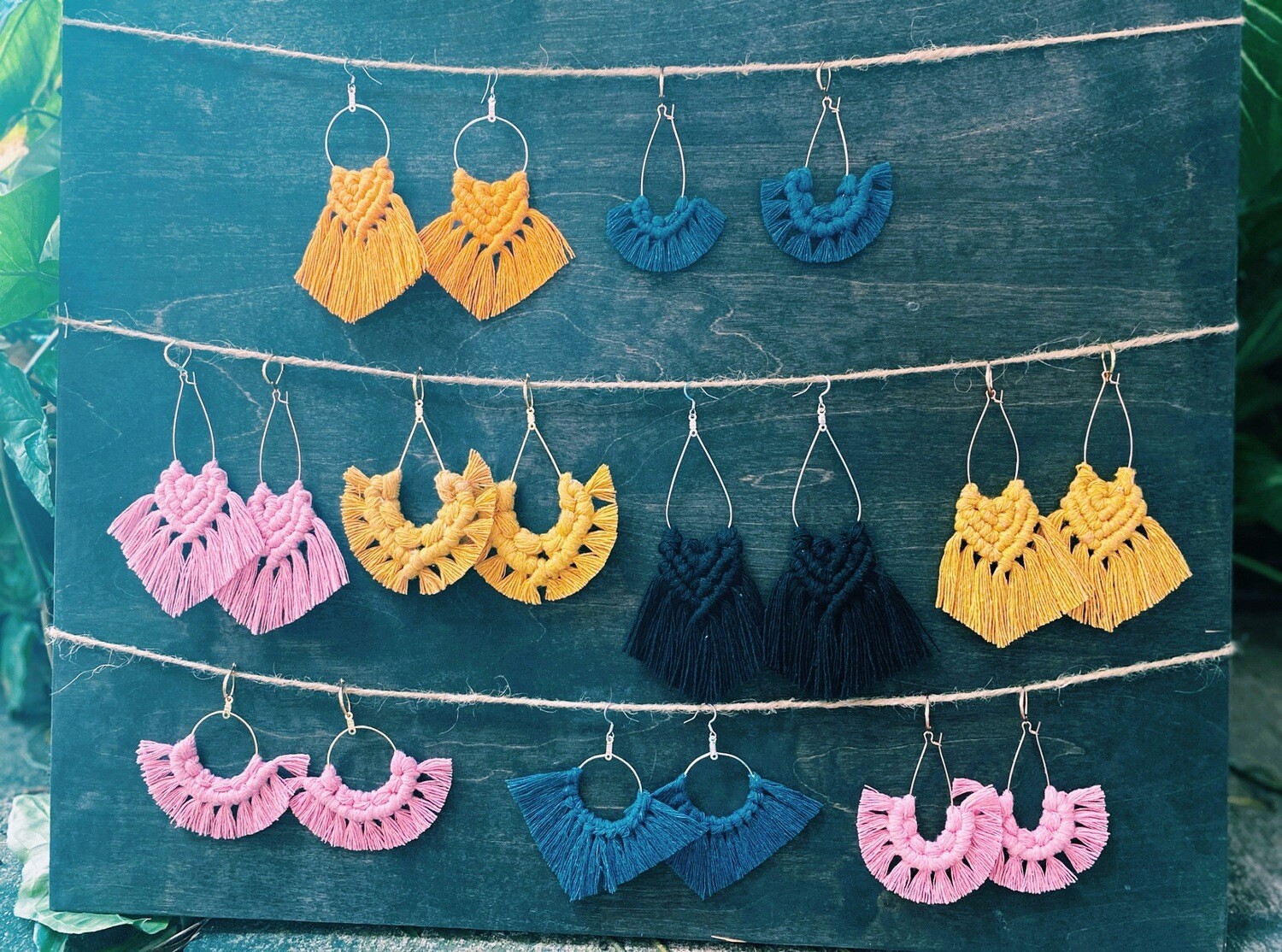 Macrame Color Earrings
