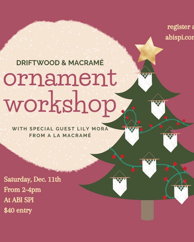 Macrame Ornaments Workshop