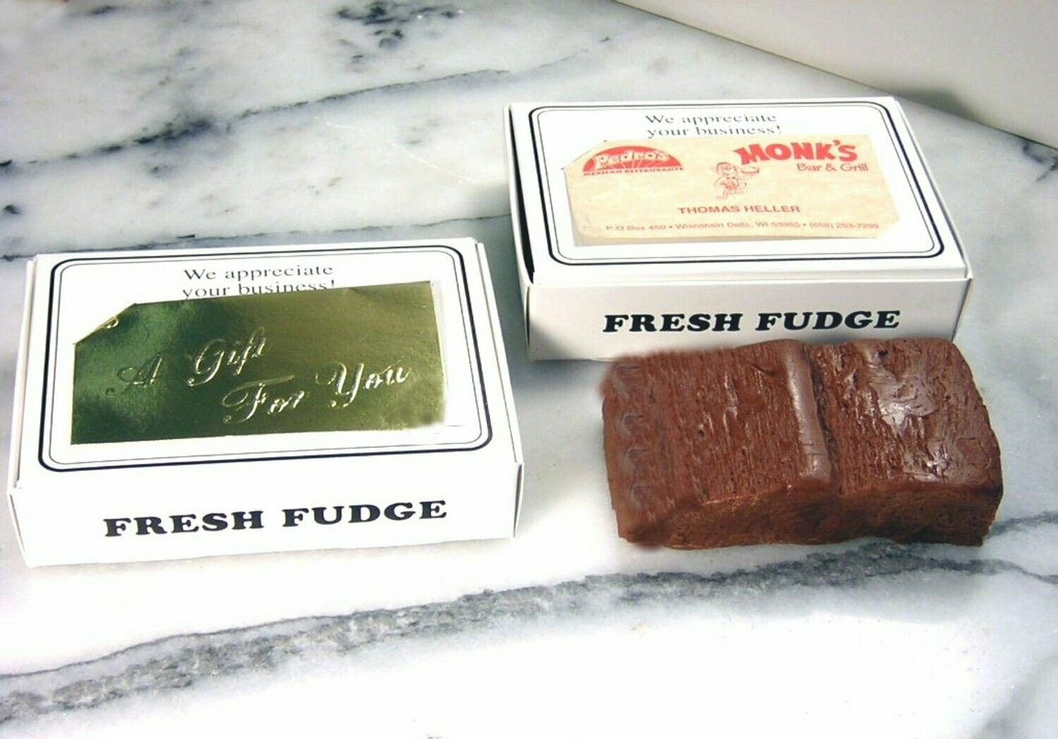 Business Card Fudge Box