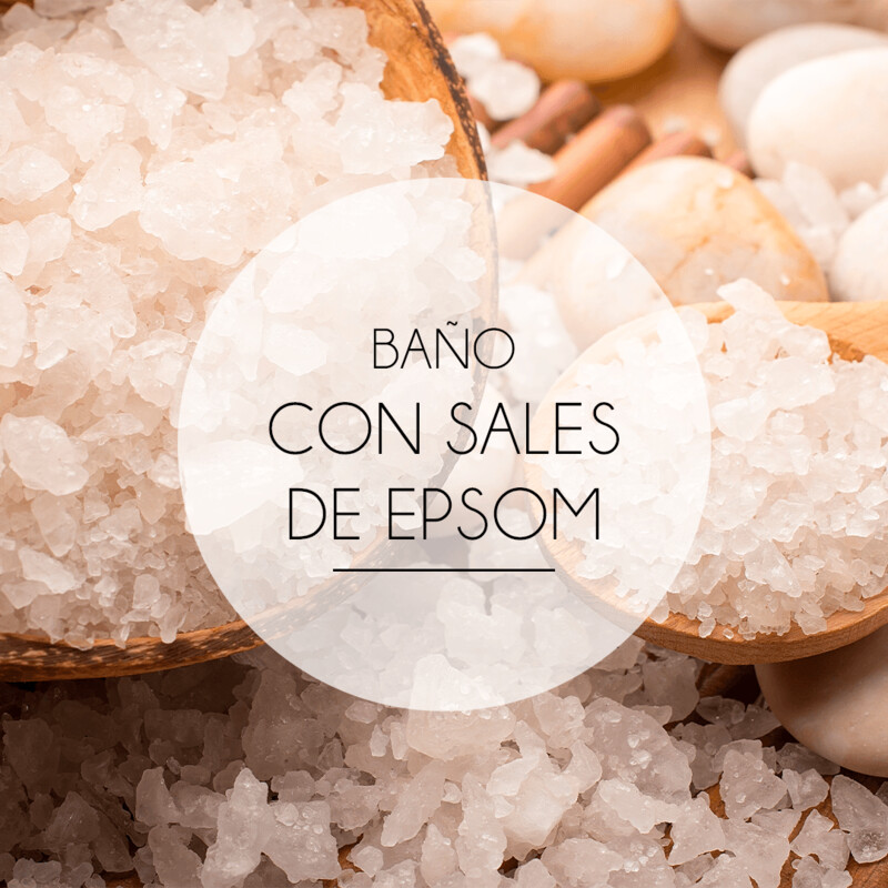 Baño con sales de epsom