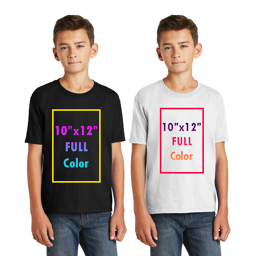 Fruit of the Loom® Youth HD Cotton™ 100% Cotton T-Shirt with Full Color Printing - Single Sides