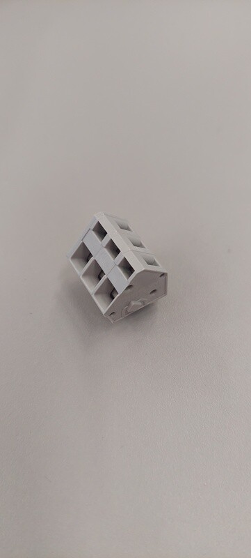 TERMINAL BLOCK WAGO 236-403, 3 POLES, 45 °, 28-12AWG, 5.08mm