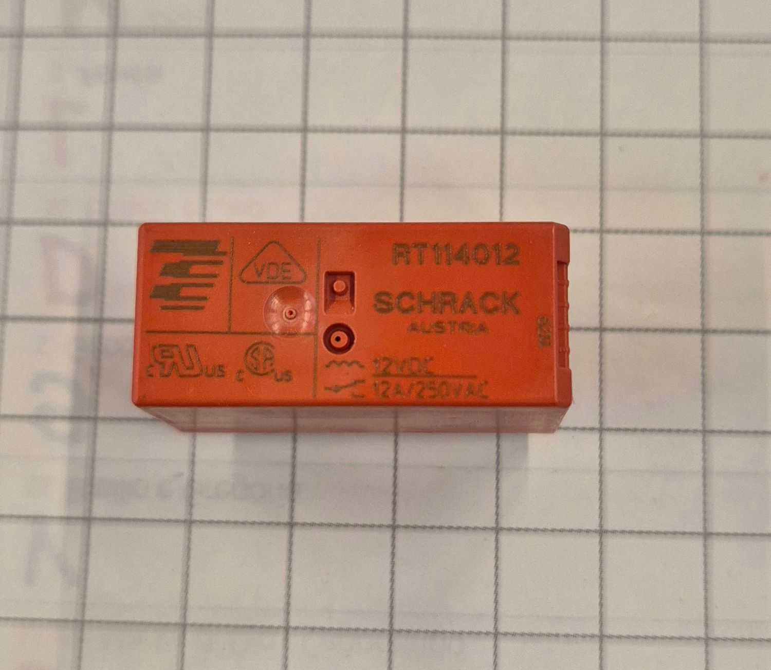 RELE SCHRACK RT114012   12A 12VDC  TYCO