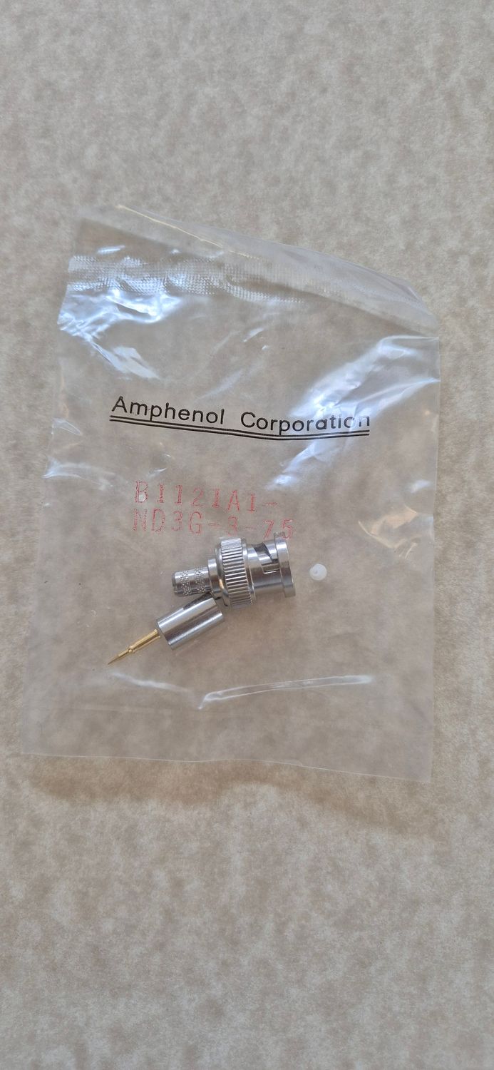 CN BNC CRIMP B1121A1-ND3G-3-75 SPINA VOLANTE  .75 OHM RG59