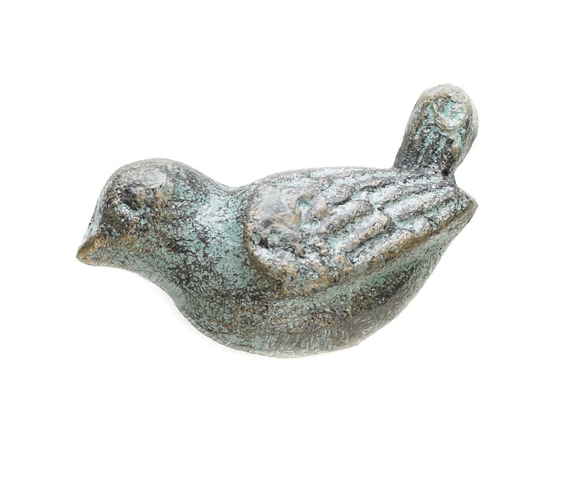 Cast Iron Bird shape drawer pull antique finish 2 in  24           