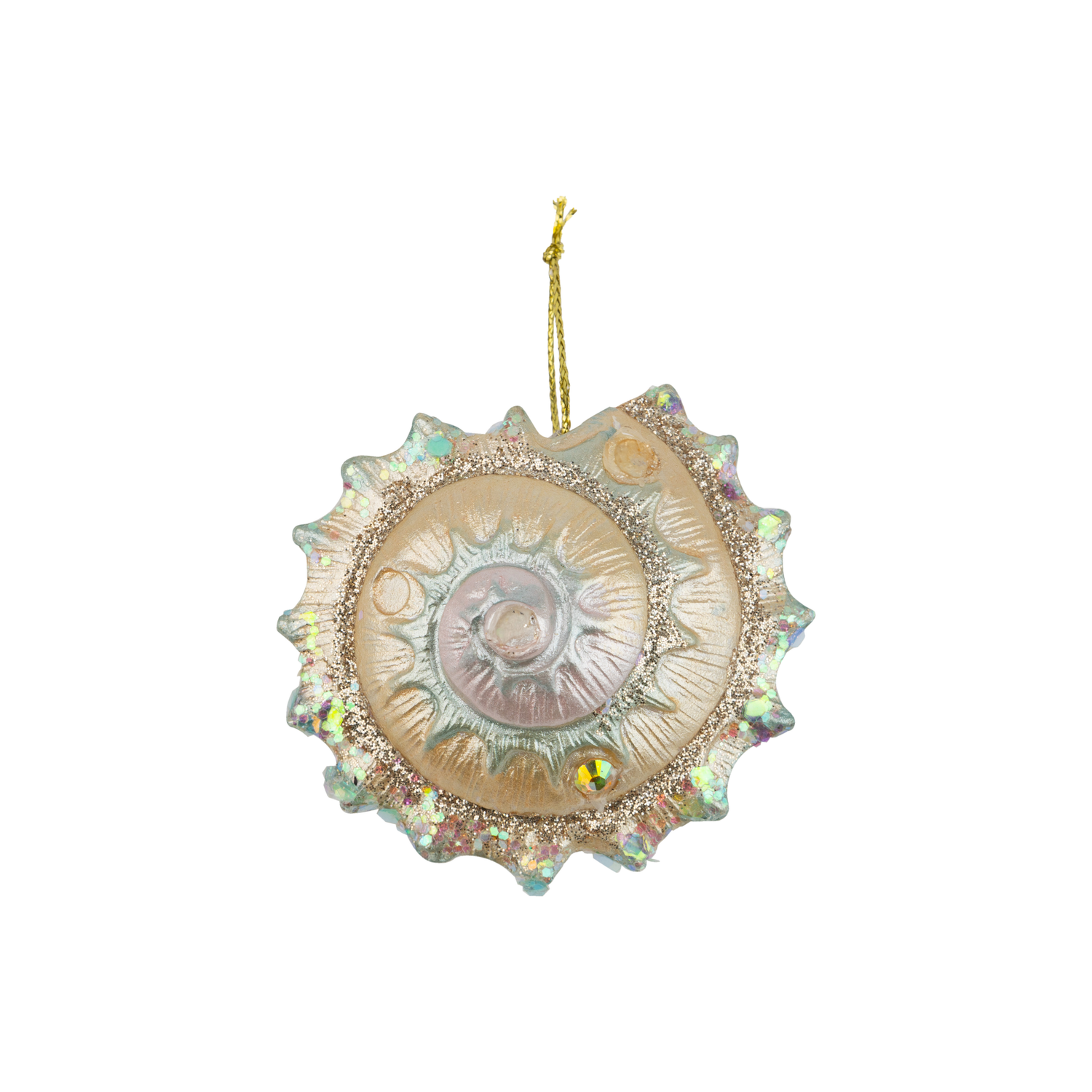 Resin Nautilus shell ornament, 1.5 in  6