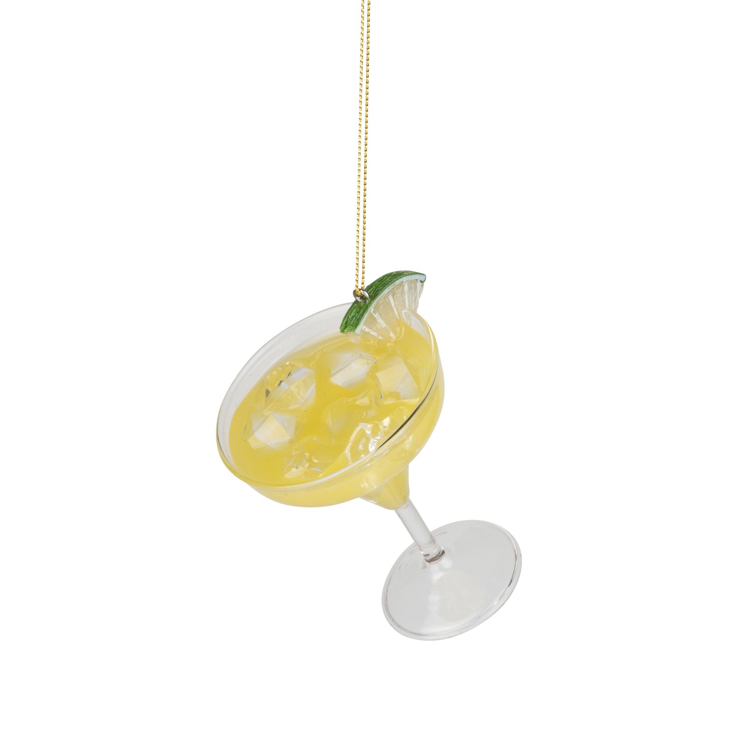 Glass marguerita ornament, 3 in  6