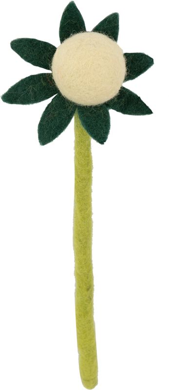 Felt stem, natural colour bud with green petals, 7.5 in  12       