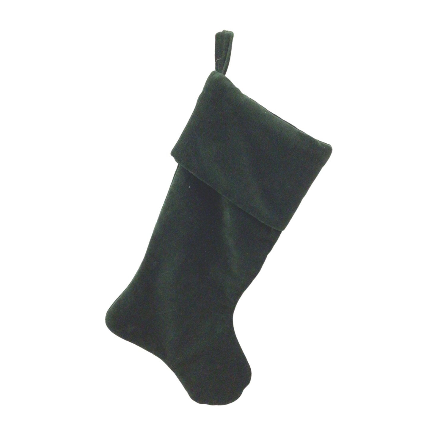 Velvet stocking, green, 18 in  4