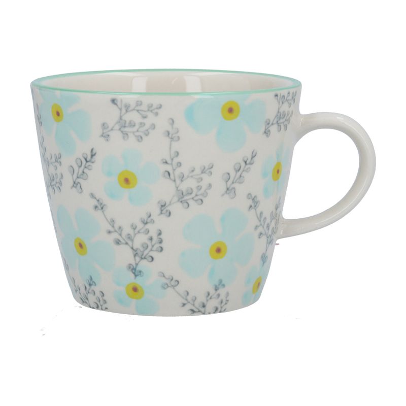 Blue Periwinkle Ceramic Mug 4.8x3.6x3.2in  4           