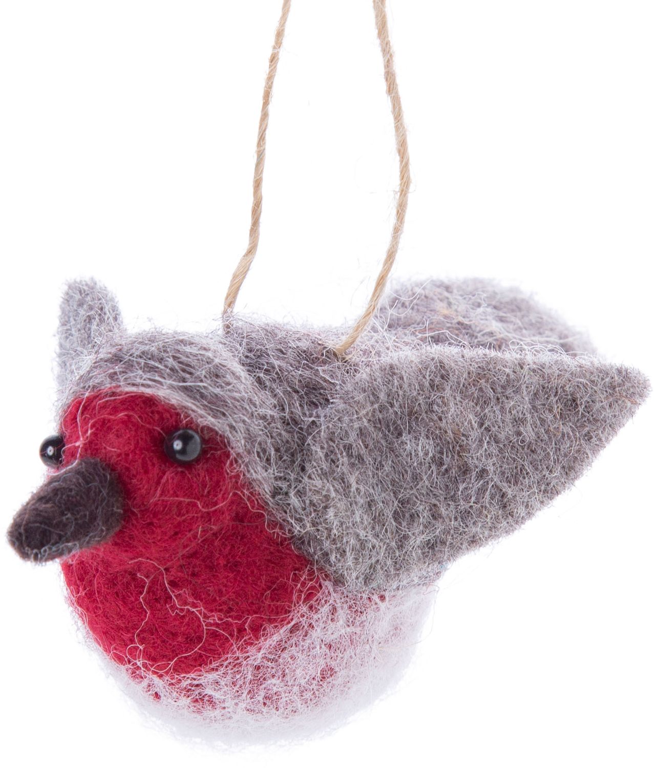 Felt robin ornament 4.25in  8